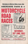 Programme cover of Aberdare Park, 26/06/1982