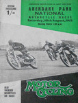 Programme cover of Aberdare Park, 30/08/1952