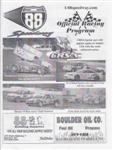 Programme cover of Afton Speedway, 06/08/2010