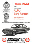 Programme cover of Alpl Hill Climb, 15/05/1977