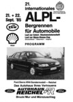 Programme cover of Alpl Hill Climb, 22/09/1985