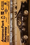 Programme cover of Amaroo Park Raceway, 07/04/1985