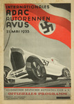 Programme cover of AVUS (Automobil-Verkehrs- und &Uuml;bungsstra&szlig;e), 21/05/1933