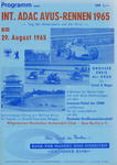 Programme cover of AVUS (Automobil-Verkehrs- und &Uuml;bungsstra&szlig;e), 29/08/1965