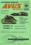 Programme cover of AVUS (Automobil-Verkehrs- und &Uuml;bungsstra&szlig;e), 28/08/1966