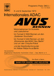 Programme cover of AVUS (Automobil-Verkehrs- und &Uuml;bungsstra&szlig;e), 09/09/1973