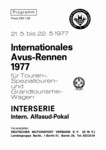 Programme cover of AVUS (Automobil-Verkehrs- und &Uuml;bungsstra&szlig;e), 22/05/1977