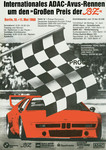 Programme cover of AVUS (Automobil-Verkehrs- und &Uuml;bungsstra&szlig;e), 11/05/1980