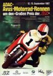 Programme cover of AVUS (Automobil-Verkehrs- und &Uuml;bungsstra&szlig;e), 13/09/1987