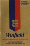 Programme cover of Baypark Raceway, 12/09/1971