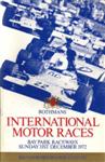 Programme cover of Baypark Raceway, 31/12/1972