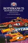 Programme cover of Baypark Raceway, 28/12/1975