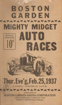 Programme cover of Boston Garden, 25/02/1937