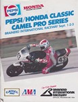 Programme cover of Brainerd International Raceway, 03/09/1984
