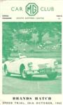 Programme cover of Brands Hatch Circuit, 28/10/1962