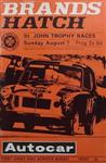 Programme cover of Brands Hatch Circuit, 07/08/1966