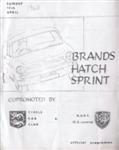 Programme cover of Brands Hatch Circuit, 14/04/1968