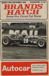 Programme cover of Brands Hatch Circuit, 29/09/1968