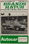 Programme cover of Brands Hatch Circuit, 10/11/1968