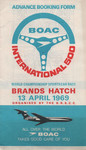 Flyer of Brands Hatch Circuit, 13/04/1969