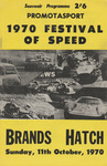 Programme cover of Brands Hatch Circuit, 11/10/1970