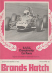 Programme cover of Brands Hatch Circuit, 03/09/1972