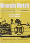 Programme cover of Brands Hatch Circuit, 16/09/1973