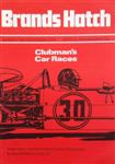 Programme cover of Brands Hatch Circuit, 16/11/1975
