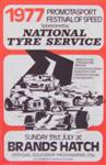 Programme cover of Brands Hatch Circuit, 31/07/1977