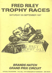Programme cover of Brands Hatch Circuit, 05/09/1987