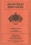 Programme cover of Brands Hatch Circuit, 19/09/1987