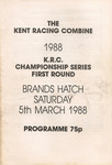 Programme cover of Brands Hatch Circuit, 05/03/1988