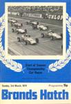 Programme cover of Brands Hatch Circuit, 03/03/1974