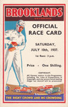 Programme cover of Brooklands (GBR), 10/07/1937