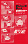 Programme cover of Cadwell Park Circuit, 13/09/1970
