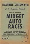 Programme cover of Carrell Speedway, 31/07/1948