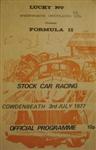 Programme cover of Cowdenbeath Racewall, 03/07/1977