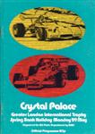 Programme cover of Crystal Palace Circuit, 29/05/1972