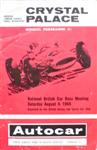 Programme cover of Crystal Palace Circuit, 06/08/1966