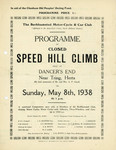 Programme cover of Dancer's End Hill Climb, 08/05/1938