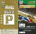 Ticket for Daytona International Speedway, 29/01/2012