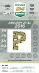 Ticket for Daytona International Speedway, 31/01/2016