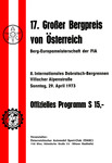 Programme cover of Dobratsch Hill Climb, 29/04/1973