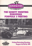 Programme cover of Donington Park Circuit, 16/08/1981