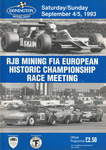Programme cover of Donington Park Circuit, 05/09/1993