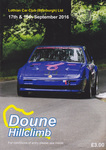 Programme cover of Doune Hill Climb, 18/09/2016