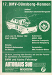 Programme cover of D&uuml;nsberg Hill Climb, 10/10/1982