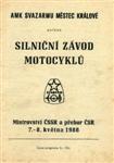 Programme cover of Mestec Králové, 08/05/1988