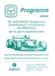 Programme cover of Eichenb&uuml;hl Hill Climb, 14/09/2003