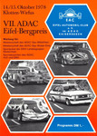 Programme cover of Eifel Hill Climb, 15/10/1978